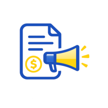 Billing icon with dollar symbol